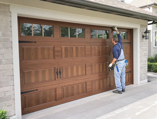 Custom garage door showcase by Torrington Garage Door Repair in Torrington