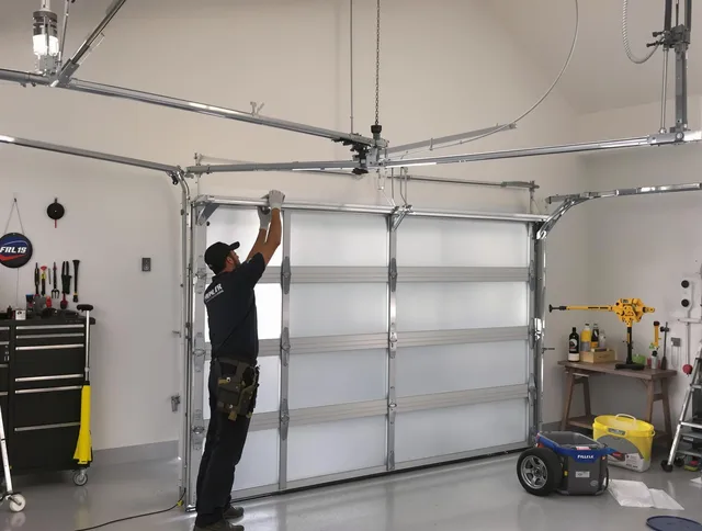 Torrington Garage Door Repair certified team performing precision garage door installation in Torrington