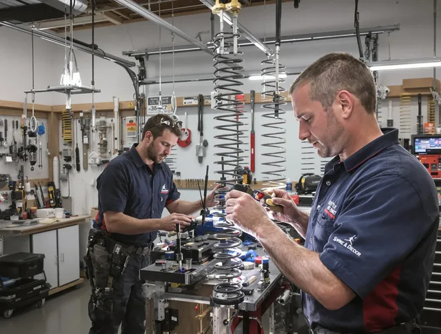 Garage door spring repair service by Torrington Garage Door Repair in Torrington